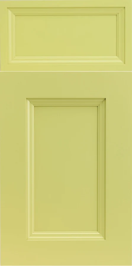 Bishop Cabinets Custom Yellow Long Beach cabinet door