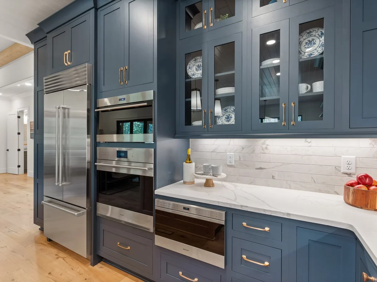 Finished custom kitchen by Camel City Cabinetry