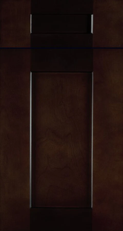 Spring Forest Floral Espresso Shaker cabinet door